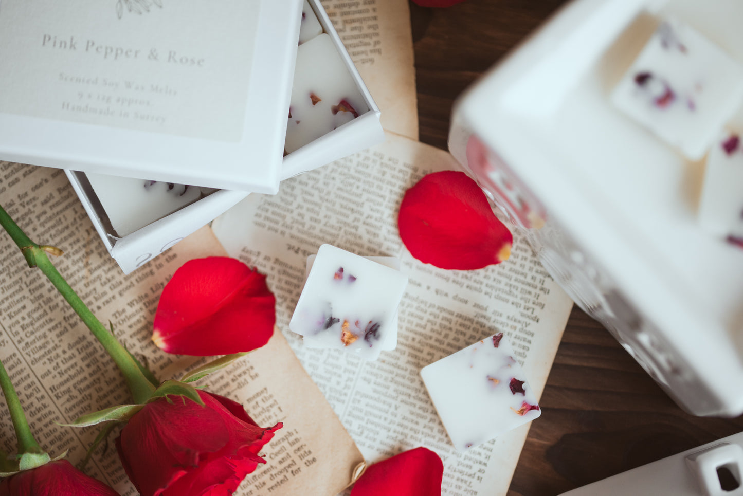 Pink Pepper & Rose Scented Soy Wax Melts