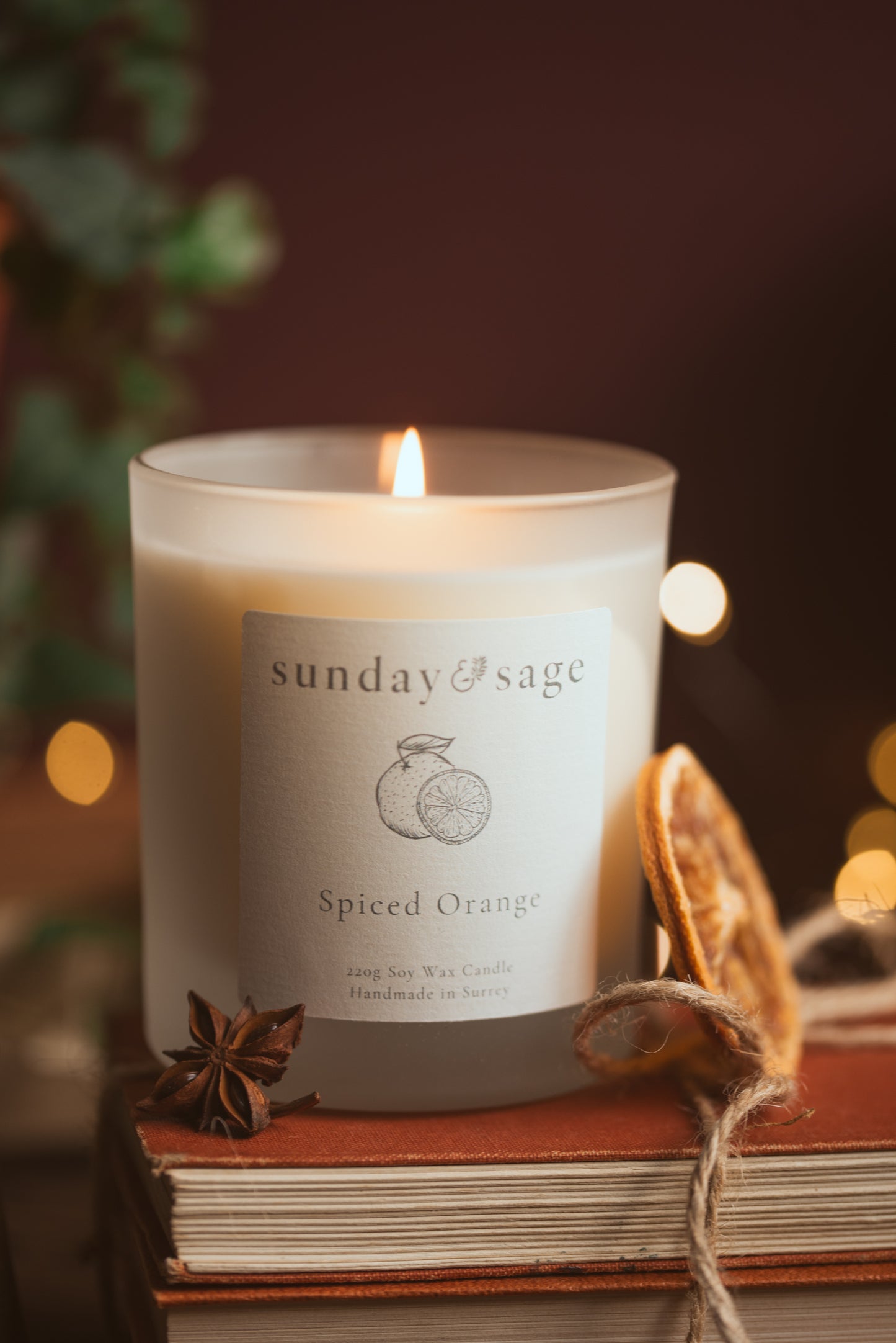 Spiced Orange Scented Soy Candle