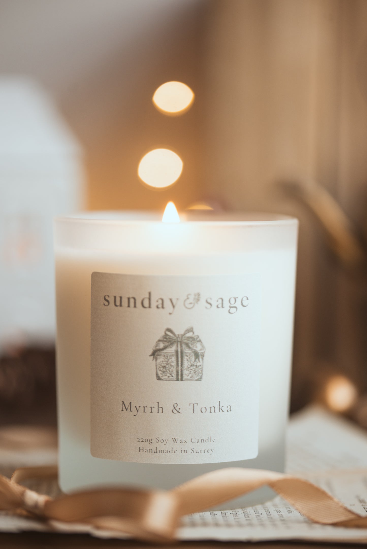 Myrrh & Tonka Scented Soy Candle