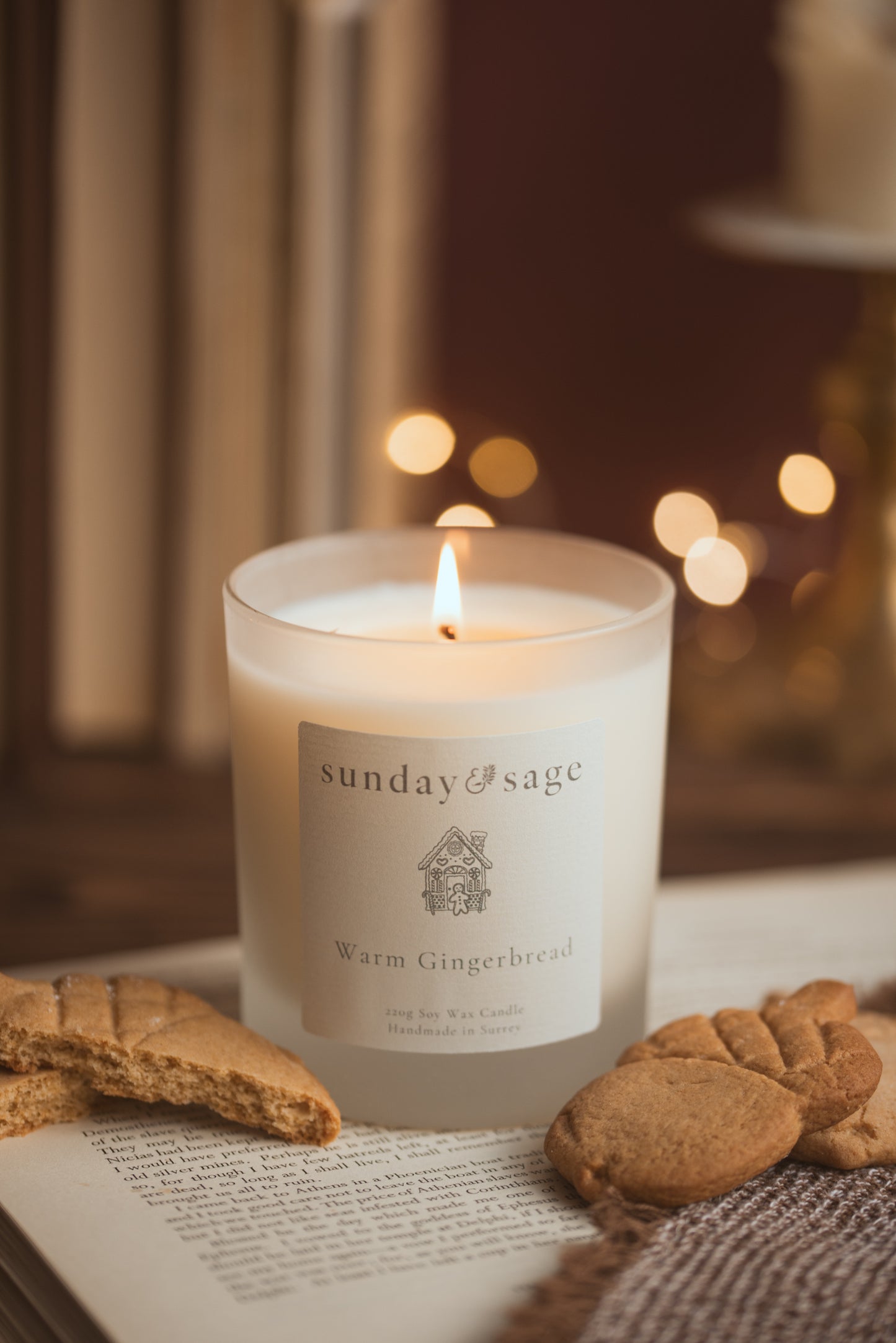 Warm Gingerbread Scented Soy Candle