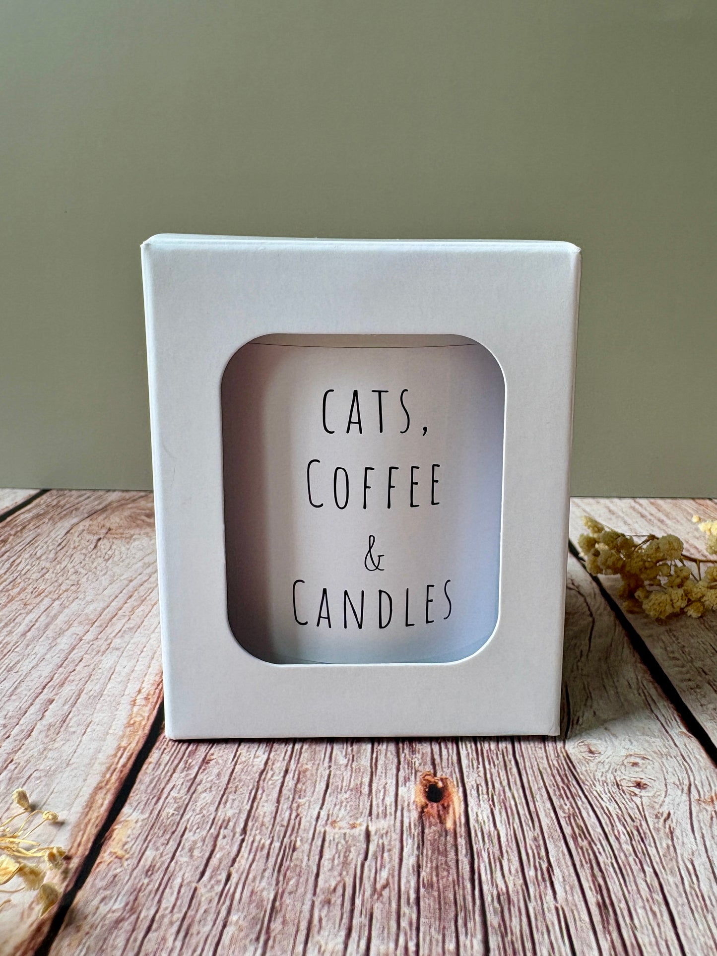 20cl candle- Cats, Coffee & Candles