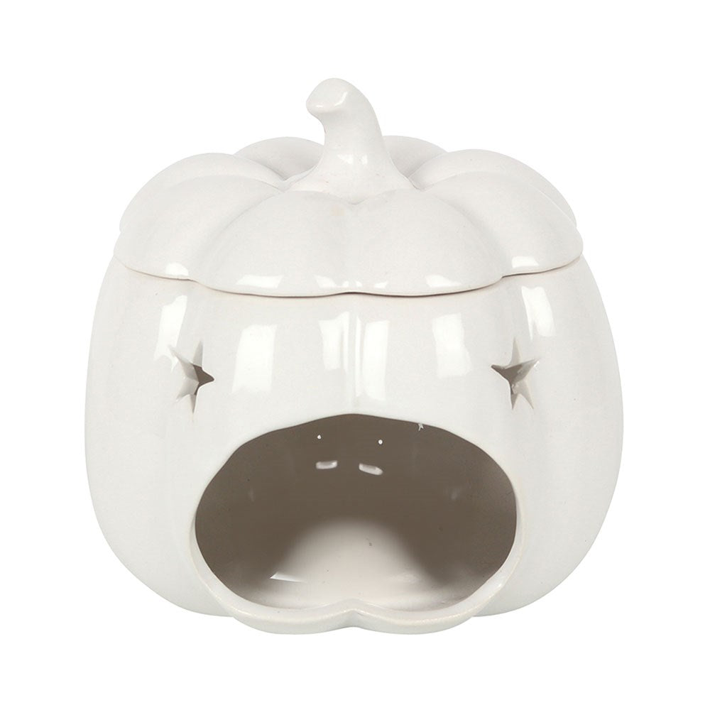 White Ceramic Pumpkin Oil Burner