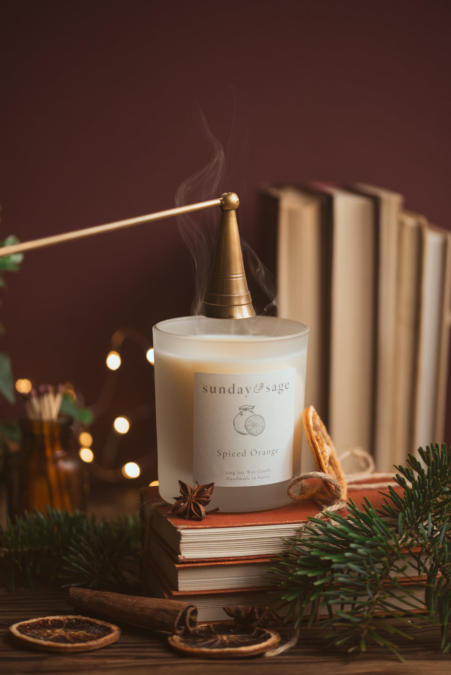 Spiced Orange Scented Soy Candle