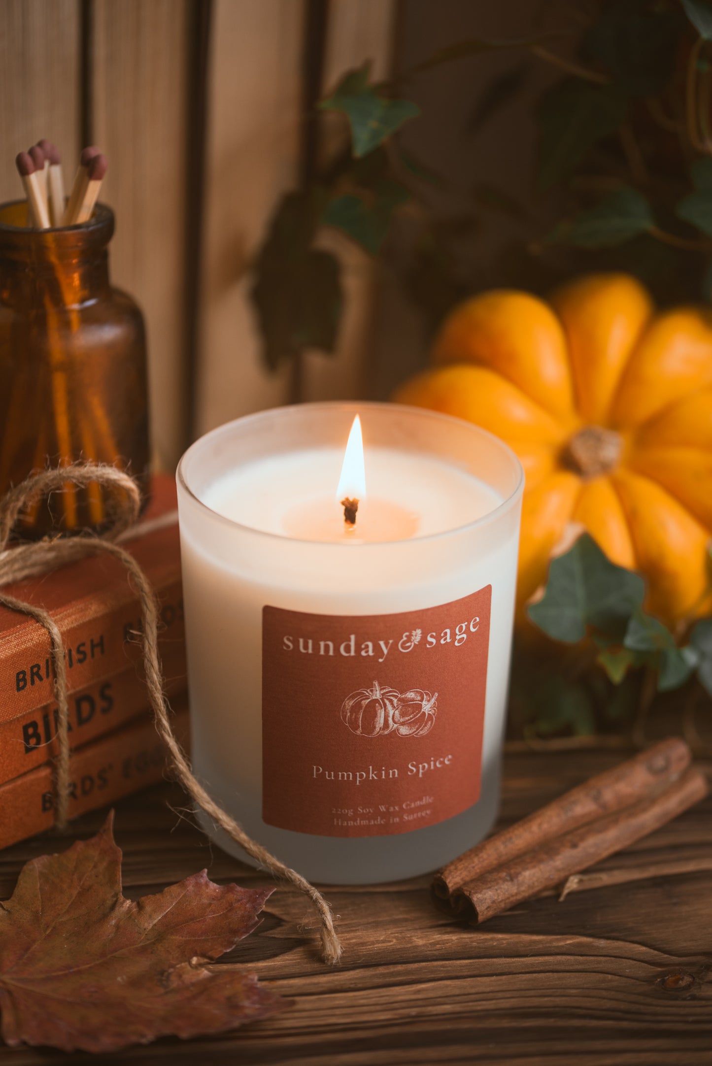 Pumpkin Spice Scented Soy Candle