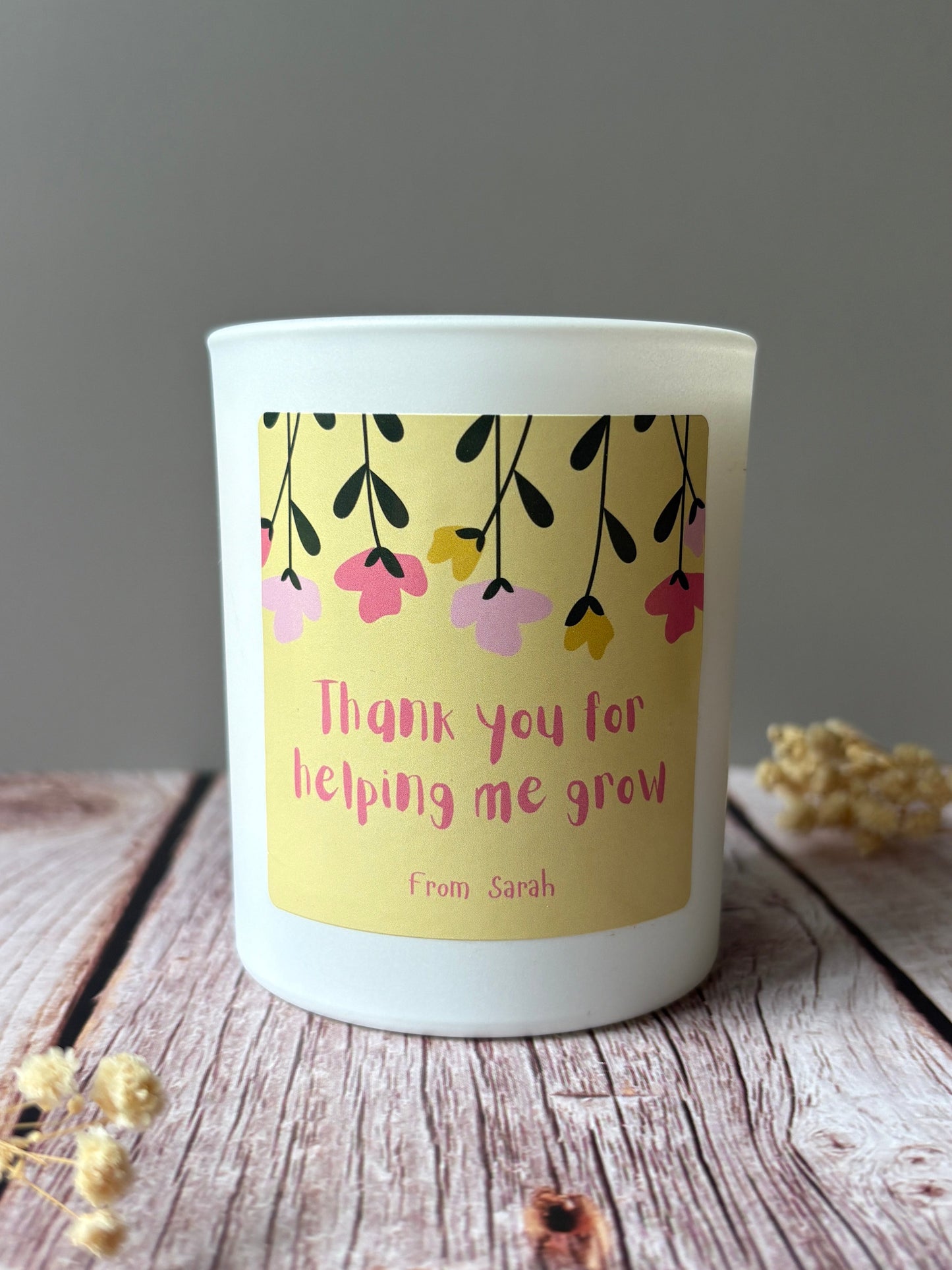 20cl Personalised Teacher Candle