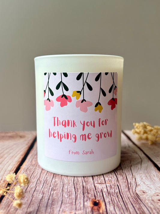 20cl Personalised Teacher Candle