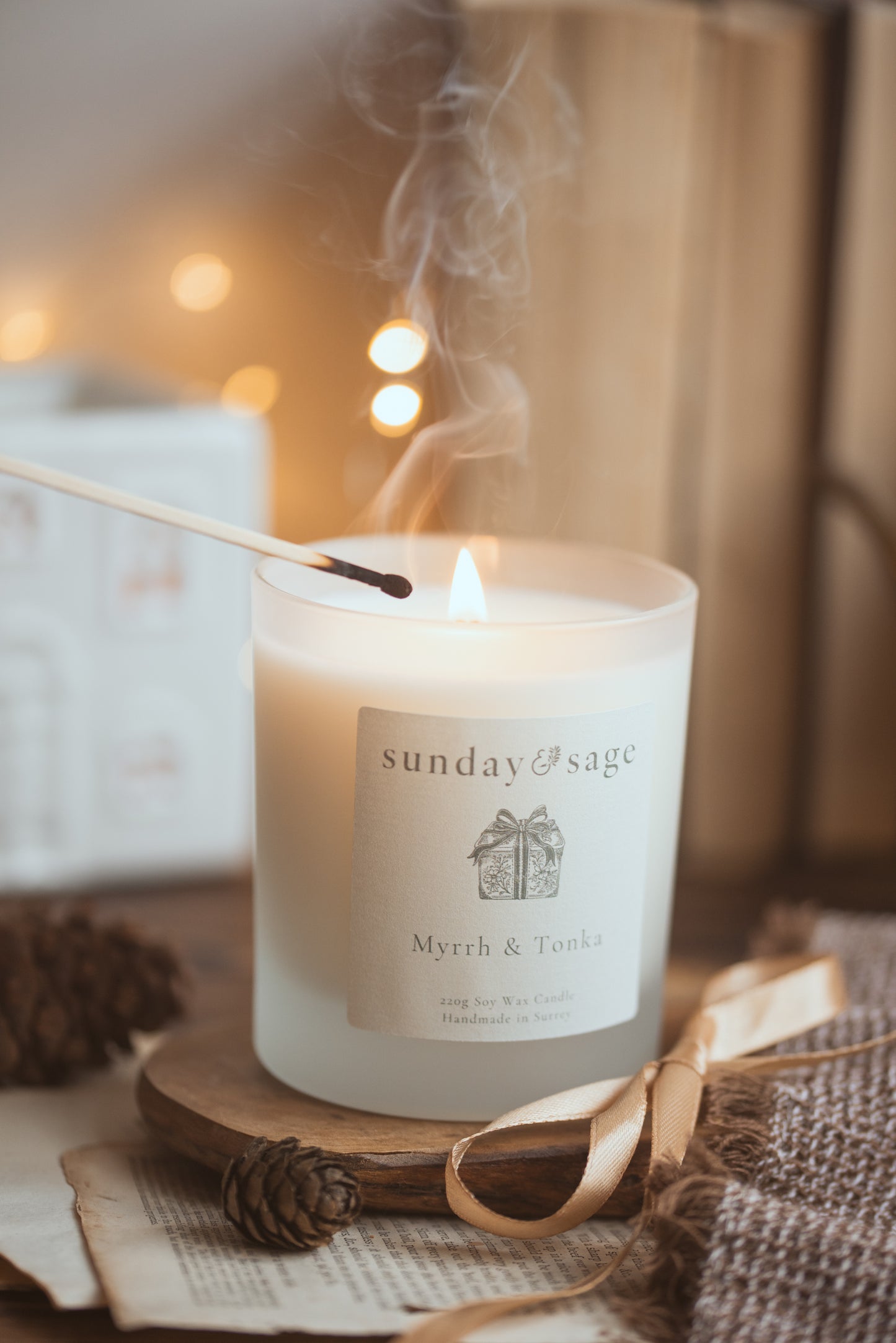 Myrrh & Tonka Scented Soy Candle