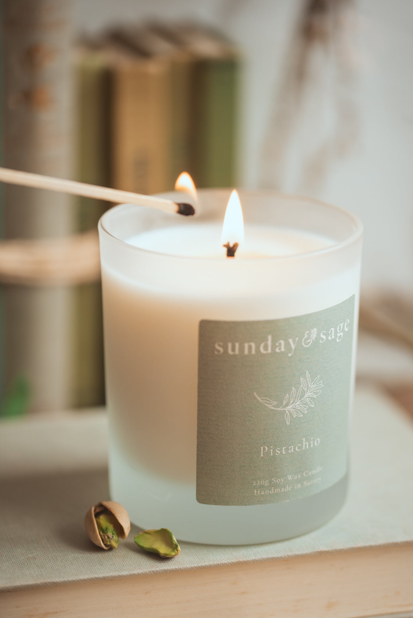 Pistachio Scented Soy Candle