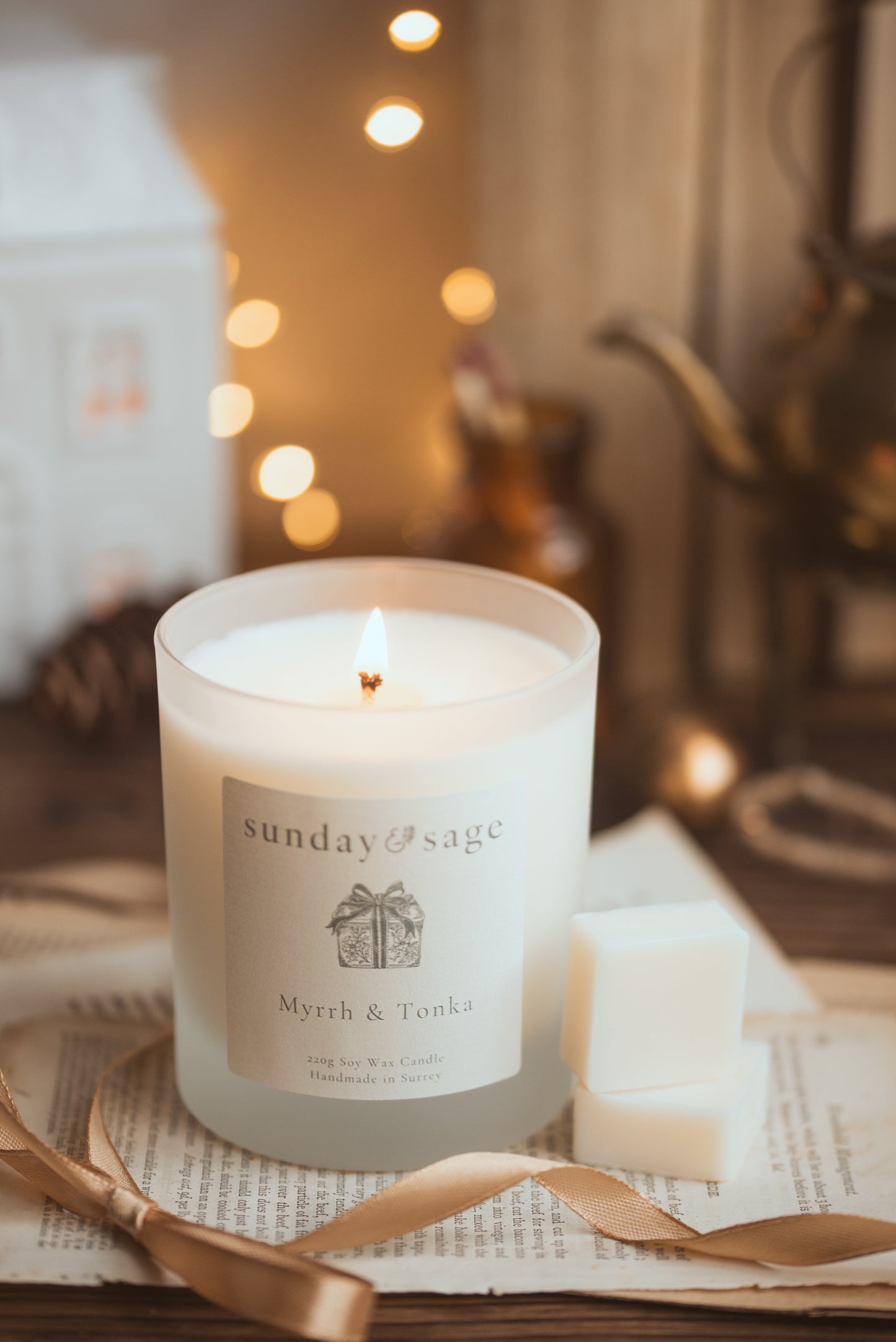 Myrrh & Tonka Scented Soy Candle