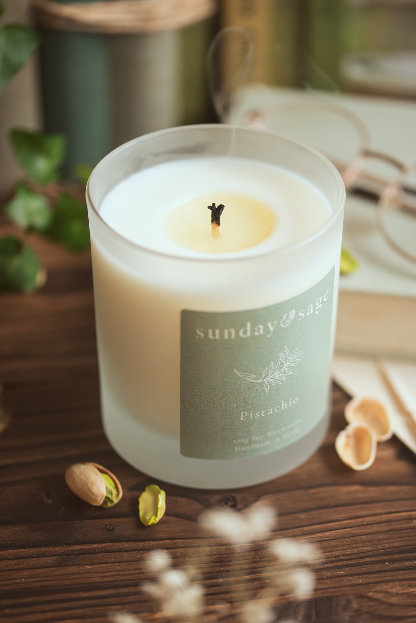 Pistachio Scented Soy Candle