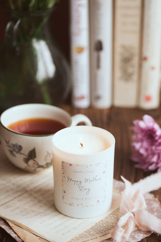 Ginger & White Tea Mother’s Day Candle