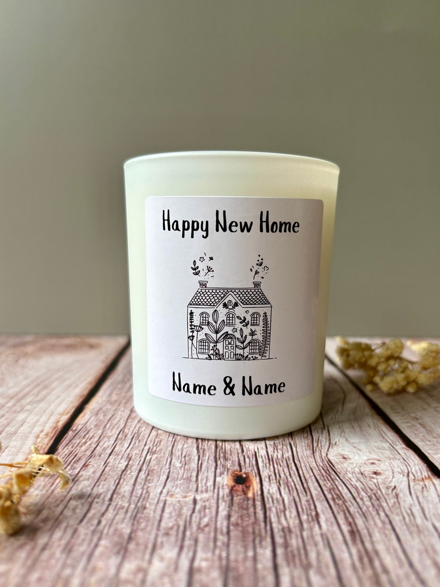 20cl Personalised New Home Candle