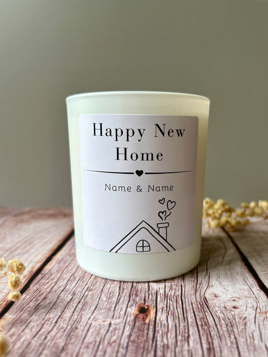 20cl Personalised New Home Candle- Roof Design