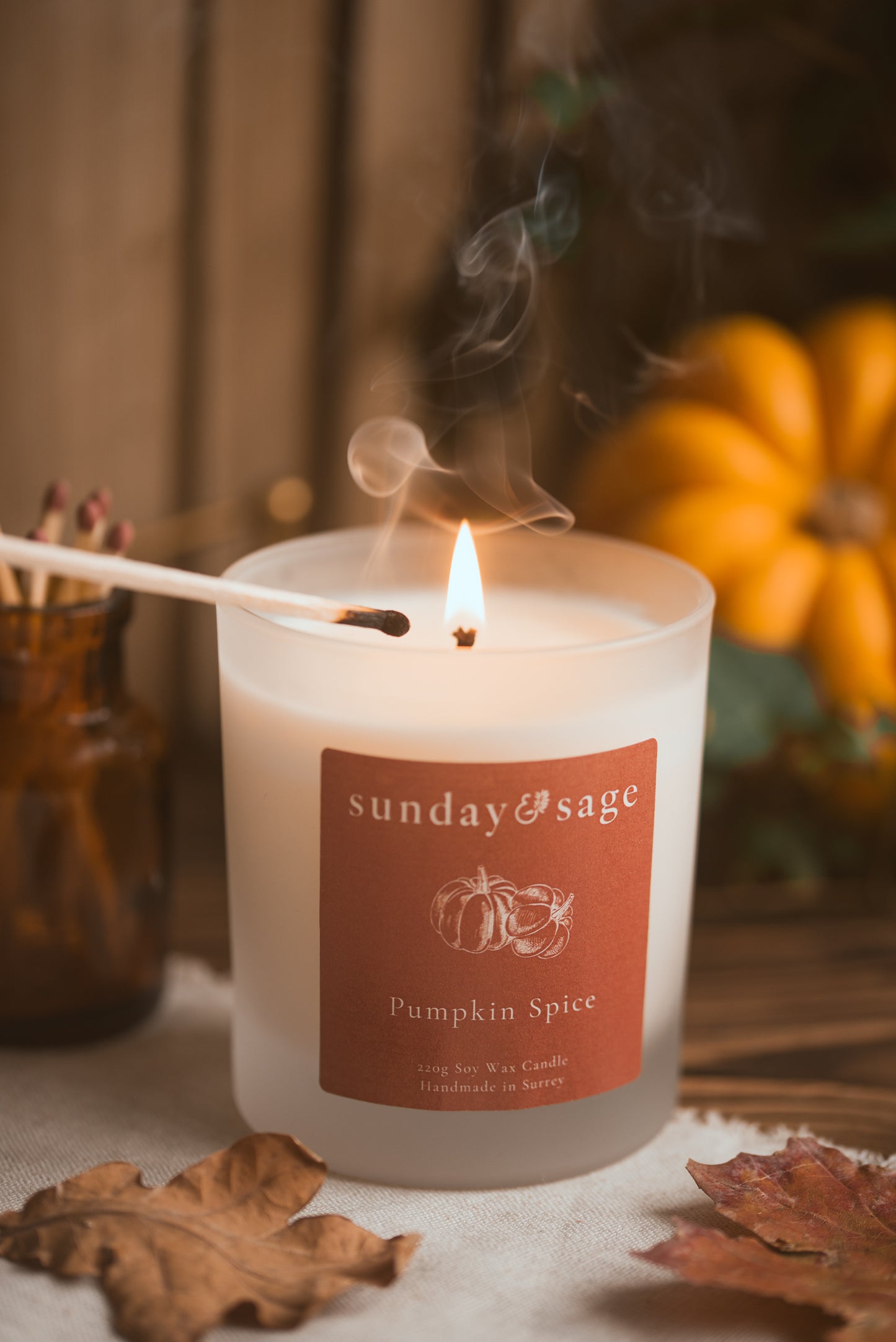 Pumpkin Spice Scented Soy Candle