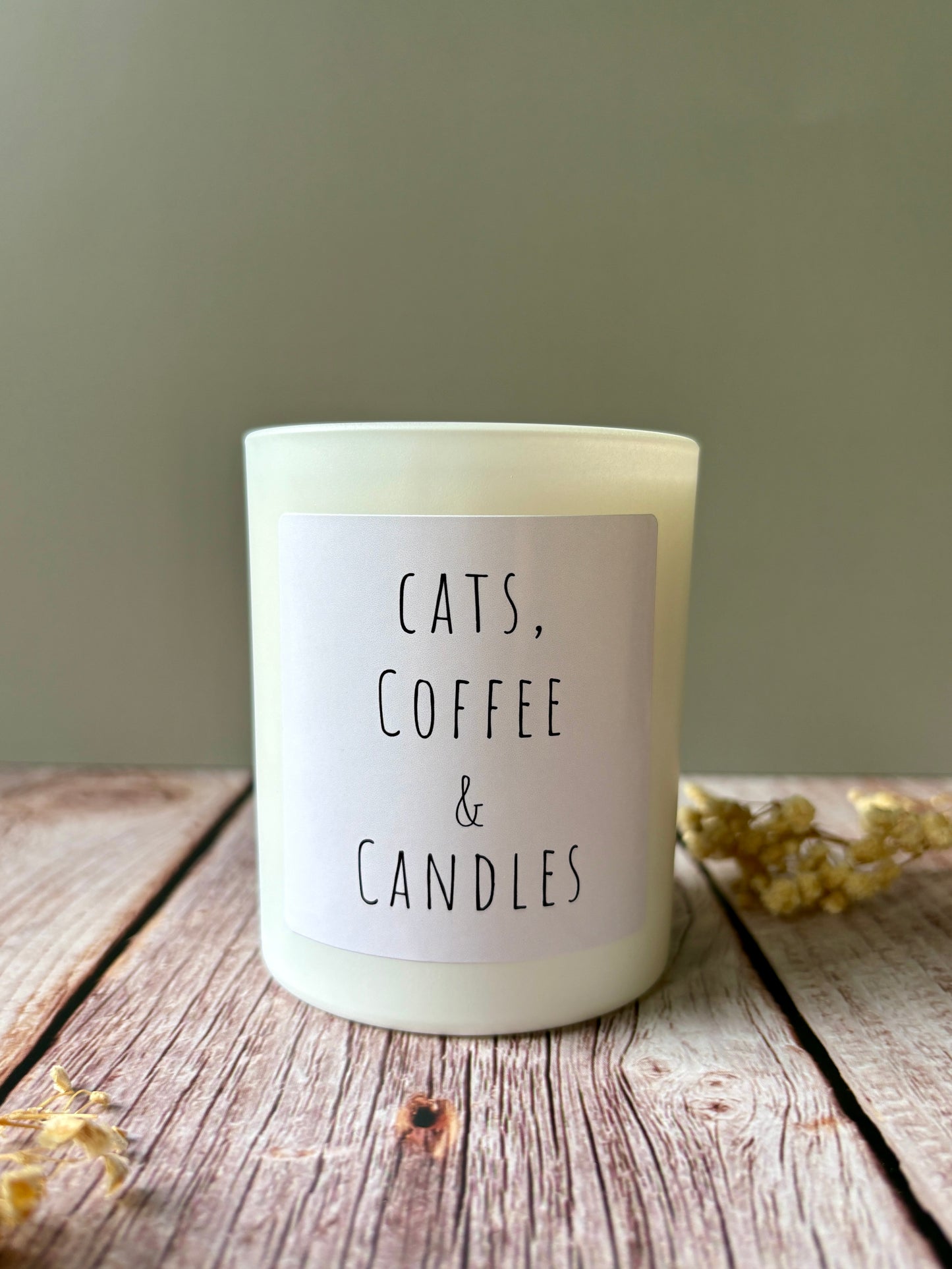 20cl candle- Cats, Coffee & Candles