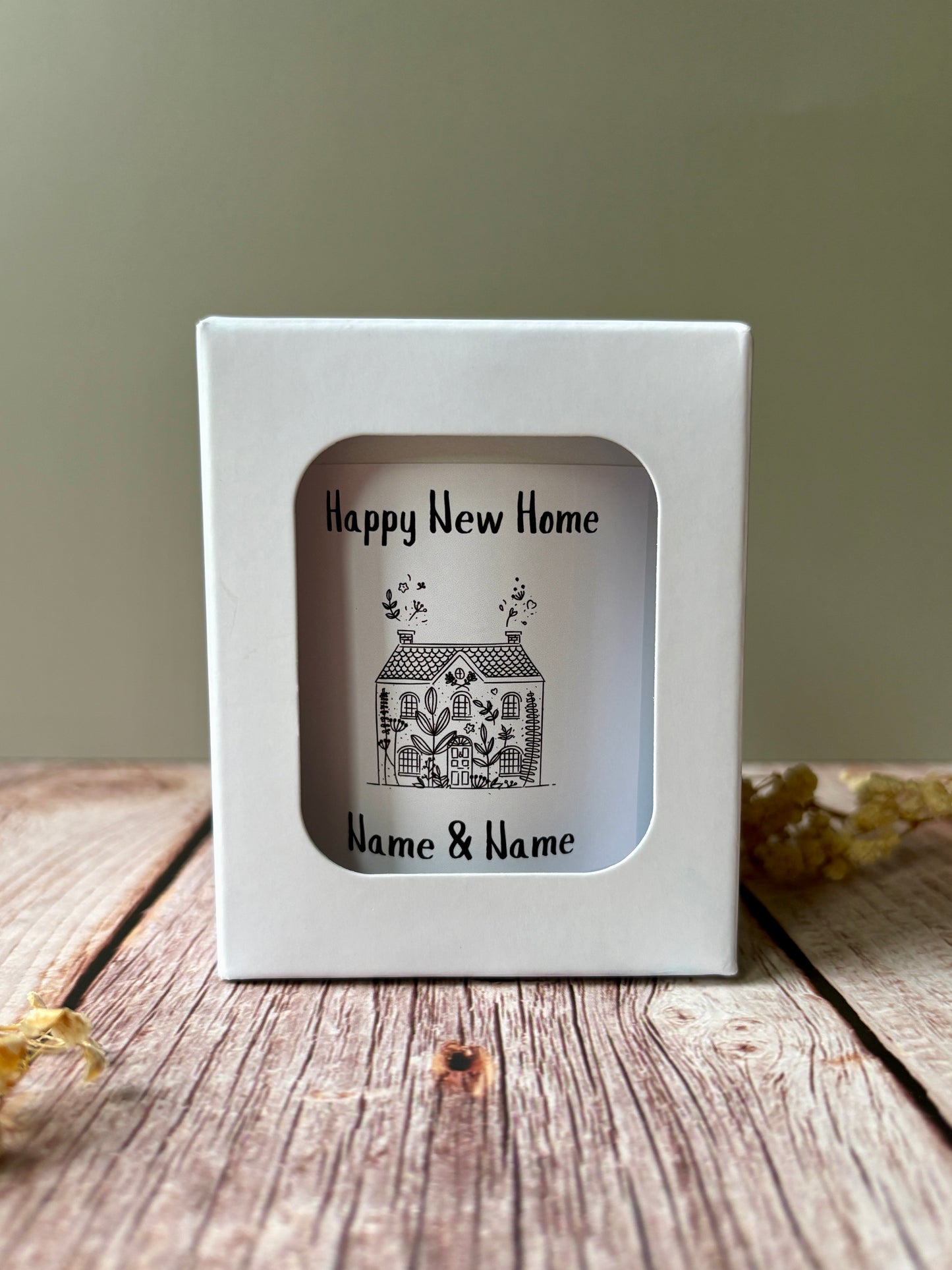 20cl Personalised New Home Candle