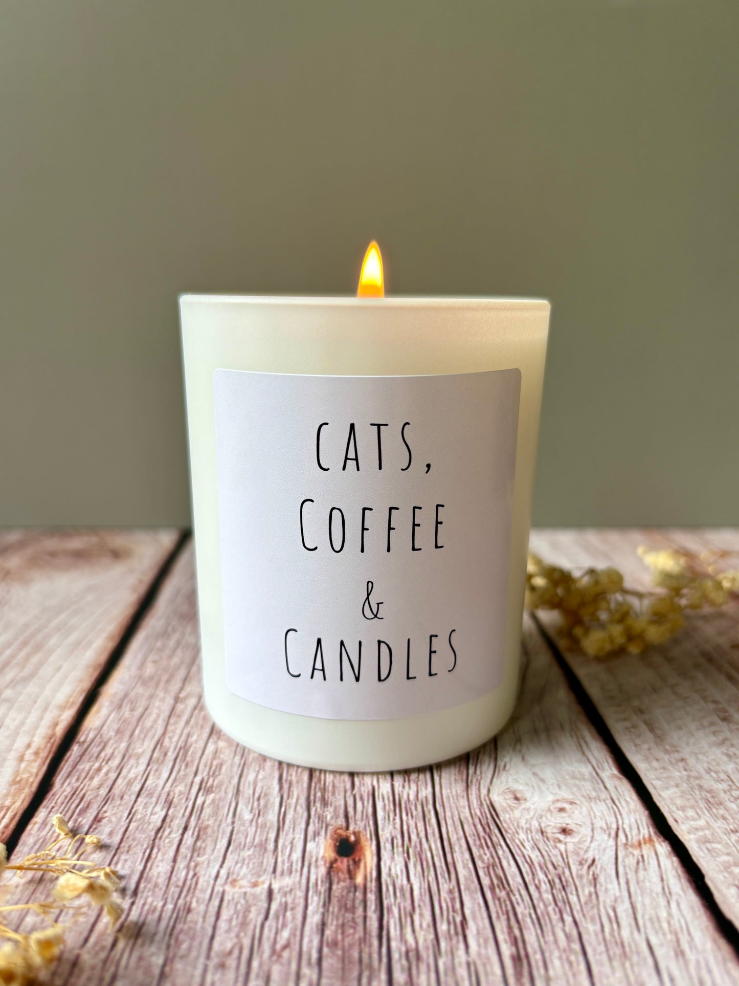 20cl candle- Cats, Coffee & Candles