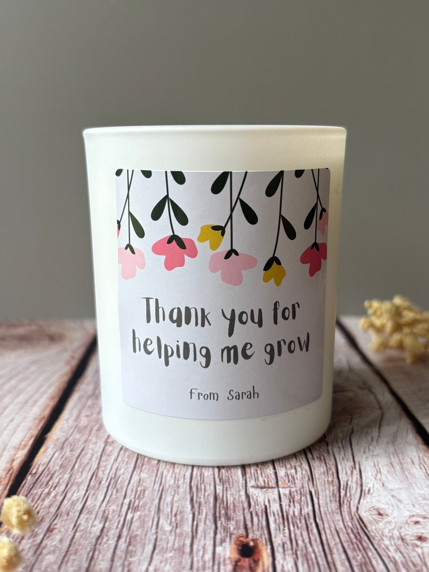 20cl Personalised Teacher Candle