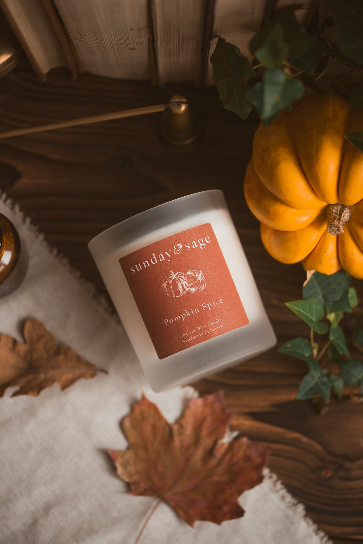 Pumpkin Spice Scented Soy Candle