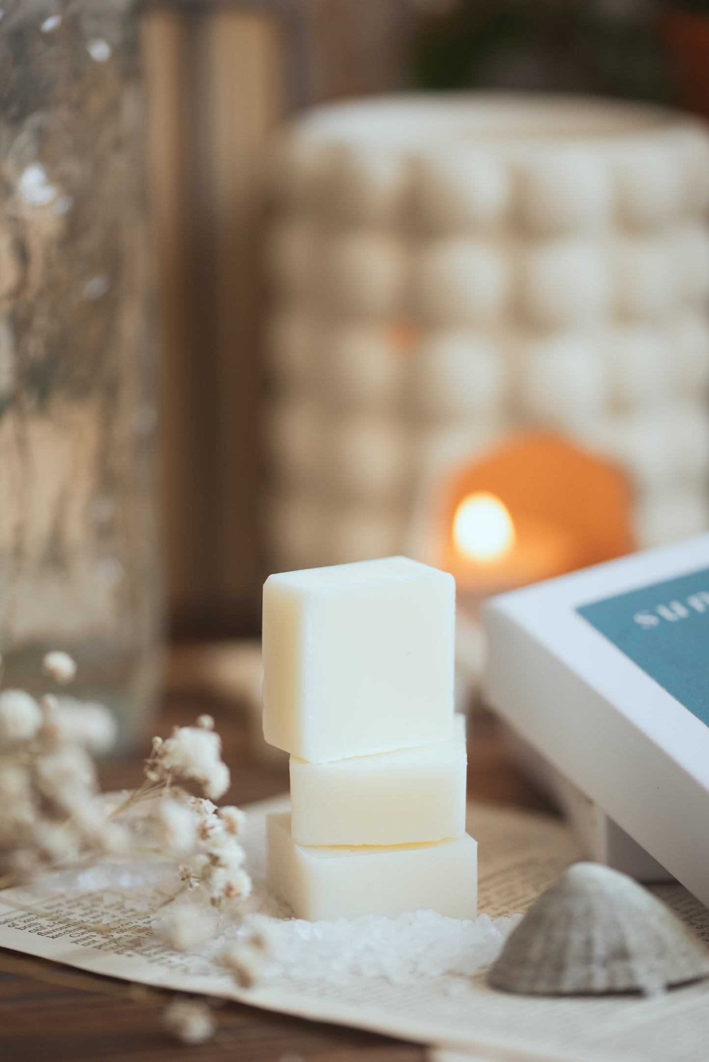 Sea Salt & Sandalwood Scented Soy Wax Melts