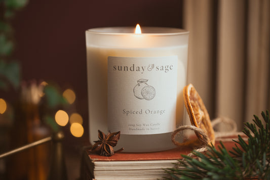 Spiced Orange Scented Soy Candle
